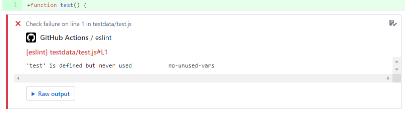 PR comments from ESLint